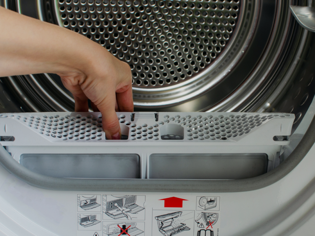 clean front load dryer