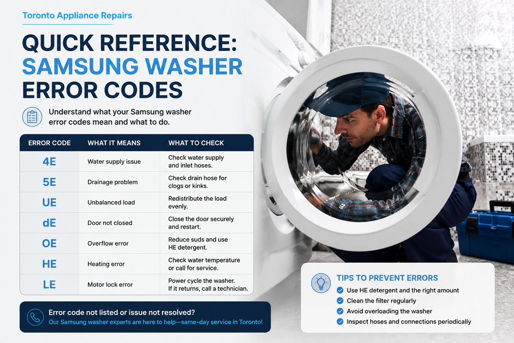 samsung washer error codes